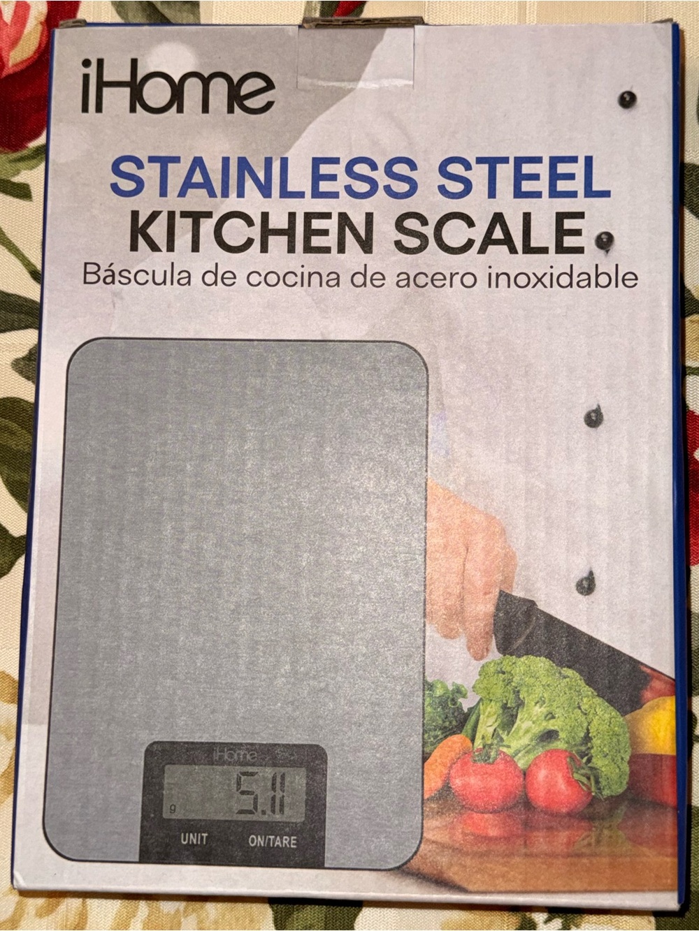 iHome Stainless Steel Kitchen Scale - Silver